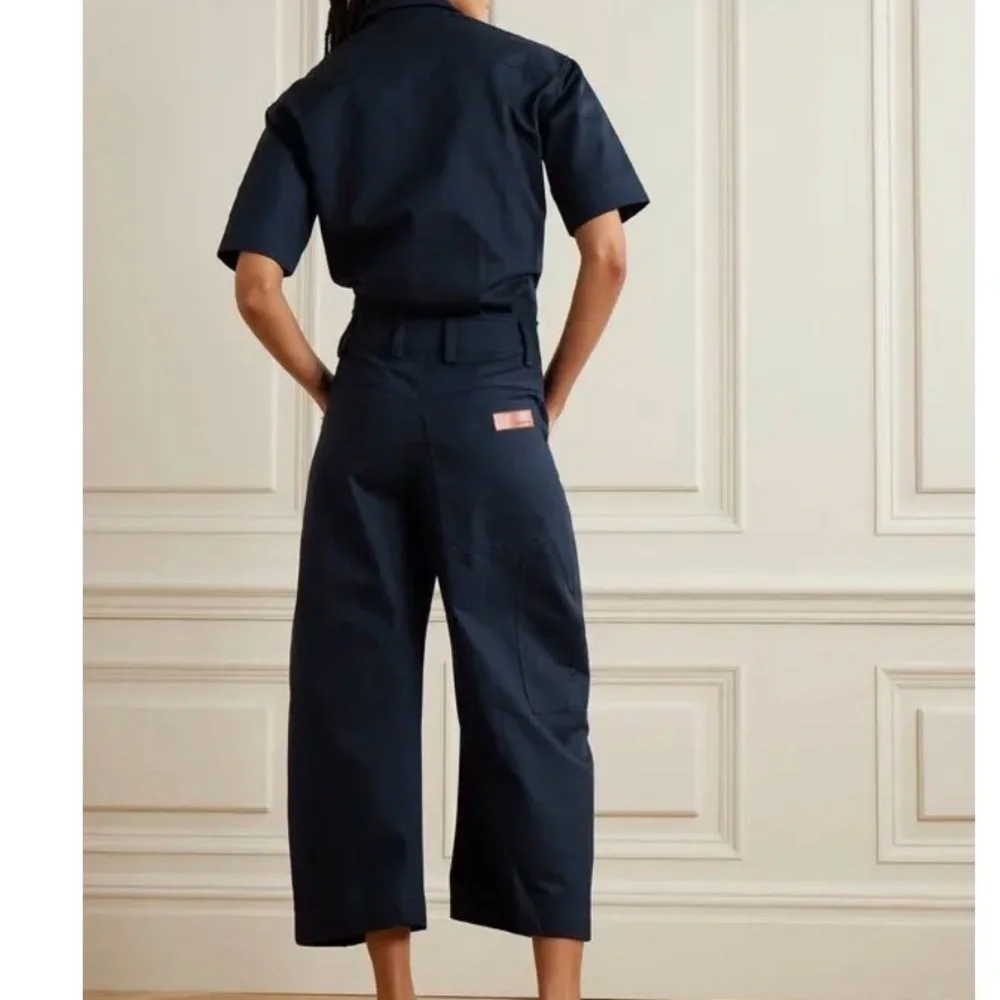Rivet Utility Cotton Canvas Herringbone Jumpsuit - Picture 6 of 7